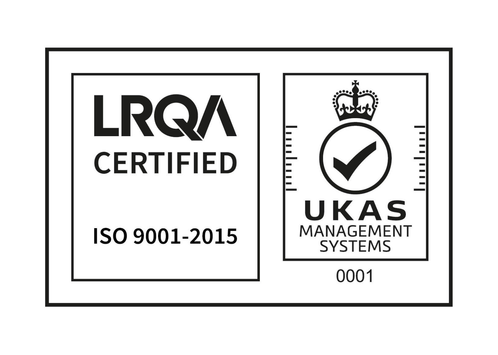 UKAS AND ISO 9001-2015 logo